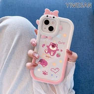 YIWESAN Casing Hp Samsung A31 A32 A53 5G A33 5G A54 5G A73 5G A05 A05s Case lucu pola beruang Hp str