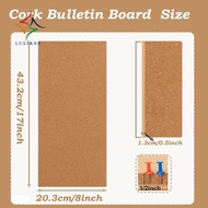 [luxiang.] Cork Board Bulletin Board, Small Rectangular Pin Board for Wall, Self-Adhesive Cork Board