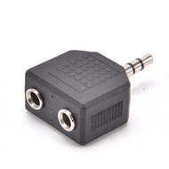 1pcs Earphone Audio Jack 3.5mm Male to Dual AUX Female Headphones Y Splitter Adapter for Speaker Pho