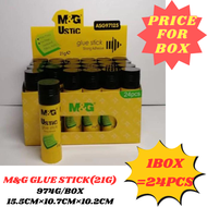 【1BOX=12/24 PCS ! ! !】M&G GLUE STICK (USTIC) 9G/15G/21G/36G **1BOX=12/24 PCS** (PRICE FOR BOX)