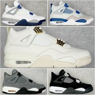 TOP aj4  "Bred Reimagined "Wear-resistant Mid-top Retro Basketball Shoes For Men's The Same Black An