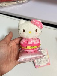 日本 絕版 Hello Kitty 和服不倒公仔
