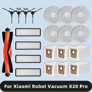 Xiaomi Robot Vacuum X20 Max / X20 Pro / D102GL Replacement Parts Main Side Brush Hepa Filter Mop Clo