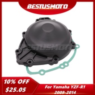 Motorcycle Black Left Side Crankcase Stator Starter Engine Cover Gasket For Yamaha YZF R1 YZF-R1 200