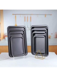 1pc Large Size Baking Tray, French Baguette Bread Baking Pan, Carbon Steel Rectangular Baking Sheet,