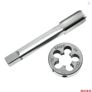 5/8''-24 Tap and Die Set High-speed Steel Right-hand Thread for Thread Restore