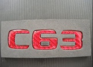 BENZ / C-Class C63 (紅) CARBON（碳纖維） 車標 LOGO 貼片Mazda Mazda 5 CARBON（碳纖維）後廂尾門  貼片