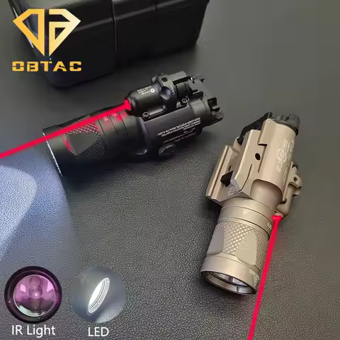 Tactical SF X400V-IR lighting Flashlight LED White Light and IR Output X400 X400U with Red laser X30