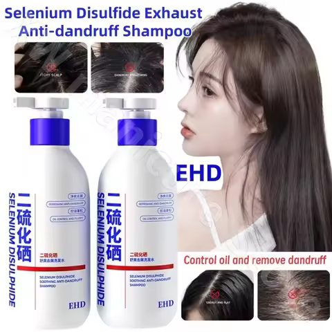 EHD Selenium Disulfide Shampoo Refreshing Oil Control Flush Relieve Itchy Resistant Fragrance Soft S