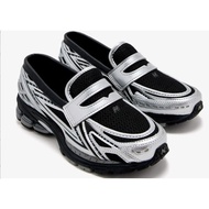 1906L OB Loafers“Silver/Black metallic color”Comfortable Loafers Unisex EAIL