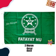 Bendera Fatayat NU Sablon Murah Besar dan Kecil 80x120cm ABBMRHPUTH