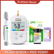 Glucometer Set : One Touch / Onetouch Verio Blood Glucose Monitor + 25s Test Strips And Needle