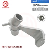 New Radiator Water Outlet Coolant Pipe Aluminium 16577-22030 For Toyota Corolla 1.8L L4 2009-2017 Ma