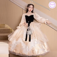 Children Little Host Piano Performance Performance Girl Dress Spring Flower Girl Wedding Little Girl