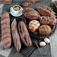 [Hot Sale Simulation Model] Simulation Fake Baguette Rye Big Bread Road Toy Soft Fragrance Pastry Ca