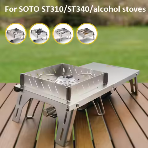 Spider Stove Accessories for SOTO ST-310 ST-340 Alcohol Stove Stainless Steel Folding Windproof Smal