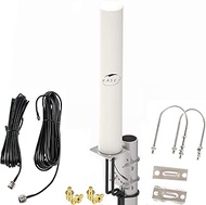 KASER 4G LTE Antenna Outdoor External Mimo Omnidirectional 698-2700 MHz SMA Plug with CRC9 TS9 Adapt
