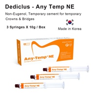 dental temporary cement for crowns Mediclus Any Temp NE 10gx3pcs Non-Eugenol Korea