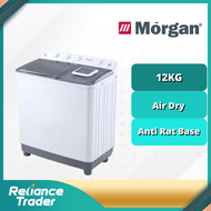 Morgan 12KG Semi Auto Washing Machine MWM-1312SA MESIN BASUH