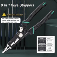 9 in 1 Electrician Pliers Cable Peeler Pliers Multi Tool Wire Stripper Cutting Pliers Wire Stripper Pliers Sharp Nosed Cutting Pliers Peeler Pliers crimping Tools Professional Hand Tools Electrician Hardware Tools