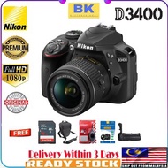 Nikon D3400 Digital SLR Camera & 18-55mm VR DX AF-P Zoom Lens