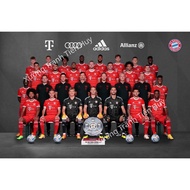 (X116) Bayern Munich Football Poster, Beautiful Bayern Munich Wall Sticker, Football Poster With Adh