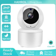 Hamrol 3MP HD WIFI IP Camera 1080P Wireless Smart Home CCTV Security PTZ Camera Auto Tracking 5X Dig