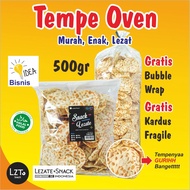 Sago Tempeh Chips 500gr / Oven Tempeh Chips Original Flavor / Kiloan Tempeh Chips - Lezato Snack