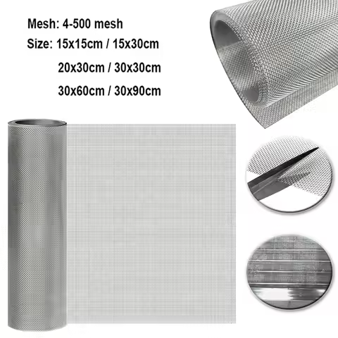 High Quality 304 Stainless Steel Woven Wire Mesh Sheet 4-400 Mesh, Filter Screen Wire Cloth for Filt