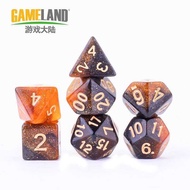 Starlight Multi-Faced Dice Dragon and Earth d Running Group Dice 7 Pcs 1 Set dnd4 20-Sided Sieve Dig
