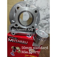 mutarru 50mm steel cylinder standard stock size block borekit mio sporty amore nouvo