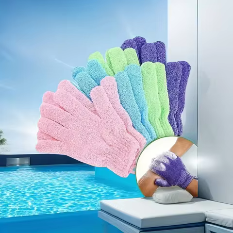 10pcs Exfoliating Gloves for Smooth Skin - Removes Dead Skin Cells, Bumps, and Ingrown Hairs, Gentle