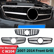 Front Grille Bumper Grill Body Kit For Mercedes Benz C W204 C204 S204 Coupe 2007-2014 GT Diamond AMG