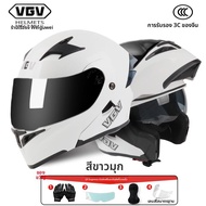 หมวกกันน็อค VGV 3C สำหรับผู้ชาย ผู้หญิง ฤดูใบไม้ร่วง สองกระจก หมวกกันน็อคแบบครอบเต็ม 4 ฤดู หมวกกันน็