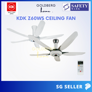 KDK Z60WS Remote Controlled Ceiling Fan | Goldberg Home