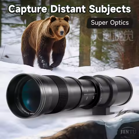 JINTU 420-1600mm f/8.3 Super Manual Telephoto Lens for SONY A58 NEX-3NL A7 A7R A6000 A6500 HX300 RX1