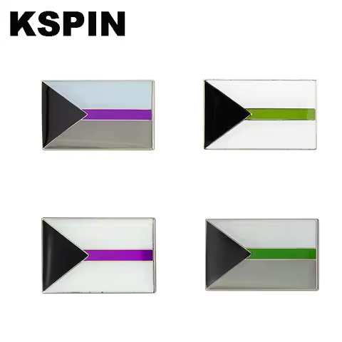 Demisexual Pride Flag Demiaro Flag Demiromantic Pride Flag Lapel Pin Badge Pin Brooch Icons