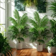 1 X 51-Inch Extra Large Artificial Palm Tree - 12/18/24 Leaves, Ideal For Store Decor, Garden Decor,