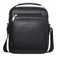SM กระเป๋าหนังแบบสะพายไหล่ หร้อมหูหิ้ว สำหรับสุภาพบุรุษ รุ่น M16-001 สีดำ สไตล์เกาหลี MBL-18062 จากร