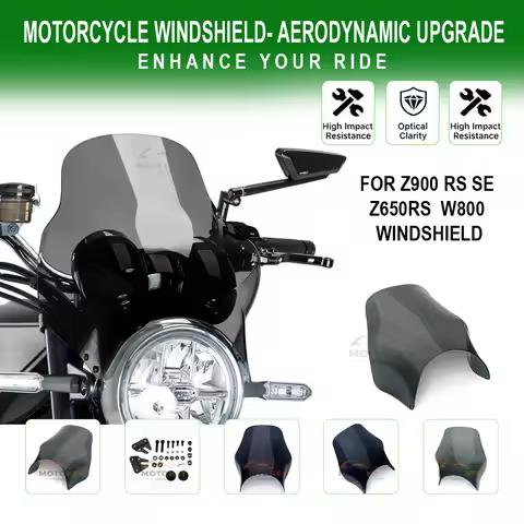 Motorcycle Windscreen Wind Deflectors Shield Protector for Z650RS Z900RS SE Z900 RS Z650 W800 - Wind