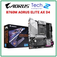 GIGABYTE B760M AORUS ELITE AX DDR4 Mainboard – Socket LGA1700 – mATX – WiFi + Bluetooth – Genuine