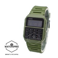 Casio Data Bank Calculator Green Resin Band Watch CA53WF-3B CA-53WF-3B
