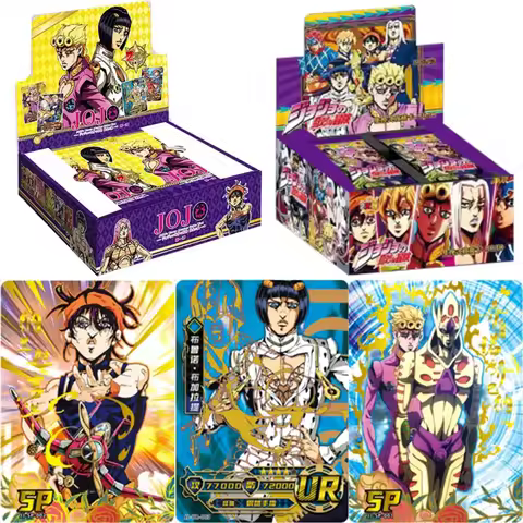 JOJO's Bizarre Adventure Card Golden Wind Collectible Card Rare Gold Stamping SSP Card Children's Gi