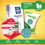 1.0KG/2.0KG YARAMILA NPK 16 16 16 BAJA BUAH/BUNGA 珍珠肥 100% ORIGINAL REPACK 100% IMPORTED NEW