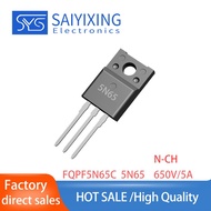10PCS Brand New 5N65 Plug-In TO-220F 5A 600V MOSFET Transistor FQPF5N65C