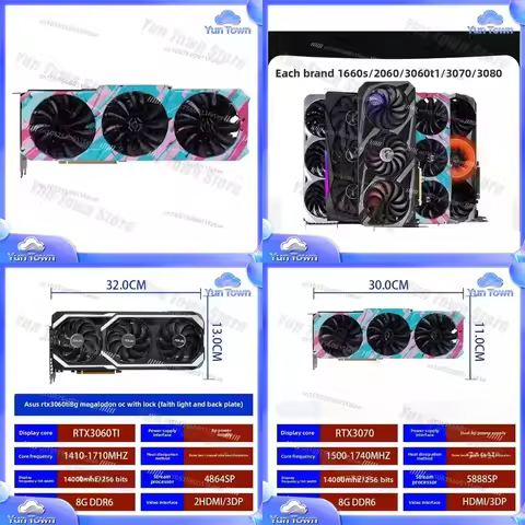 for NVIDIA GeForce RTX 3060 Ti 3080 3070 3060 1080 graphics card GPU mining rig PC desktop computer