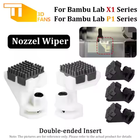 For bambu lab P1/X1 Series ABS Nozzle Brush Wiping Parts Make Print Head Cleaner for 3D printer P1 P