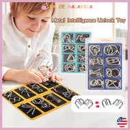 Payoe 8pcs/set Metal Wire Puzzle 3D Metal Puzzle IQ Puzzle Brain Teaser Puzzle Unlock Telco Lock Toy