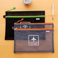 A4 Grid Zipper Bag LZ5T - Beg Ziplock Fail Lembut Organizer Dokumen. Beg Ziplock A4 Grid Double Lapi