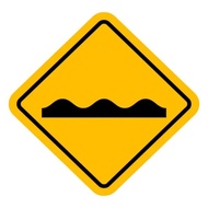 Police Sign for sleeping, size 45x45cm, 3mm ACP material